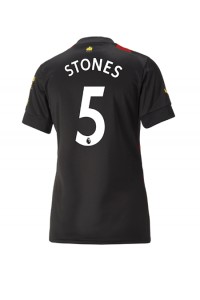 Fotbalové Dres Manchester City John Stones #5 Dámské Venkovní Oblečení 2022-23 Krátký Rukáv